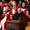 President John A. Fry giving his address at the investiture ceremony